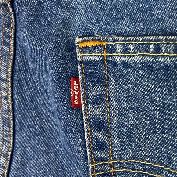 Levi's 505 Jeans Men's 36 x 29 Measures 36 x 28 Regular Fit Straight Leg Blue - Picture 5 of 12